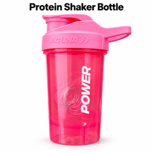 Pink Protein Shaker Bottle – 700ml Gym Drinks Mixer with Mixing Ball