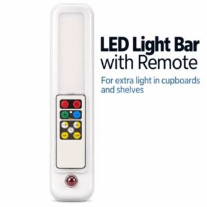 LED Light Bar with Remote Control – Dimmable Cupboard, Shelf & Wardrobe Light with Timer
