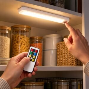 LED Light Bar with Remote Control – Dimmable Cupboard, Shelf & Wardrobe Light with Timer